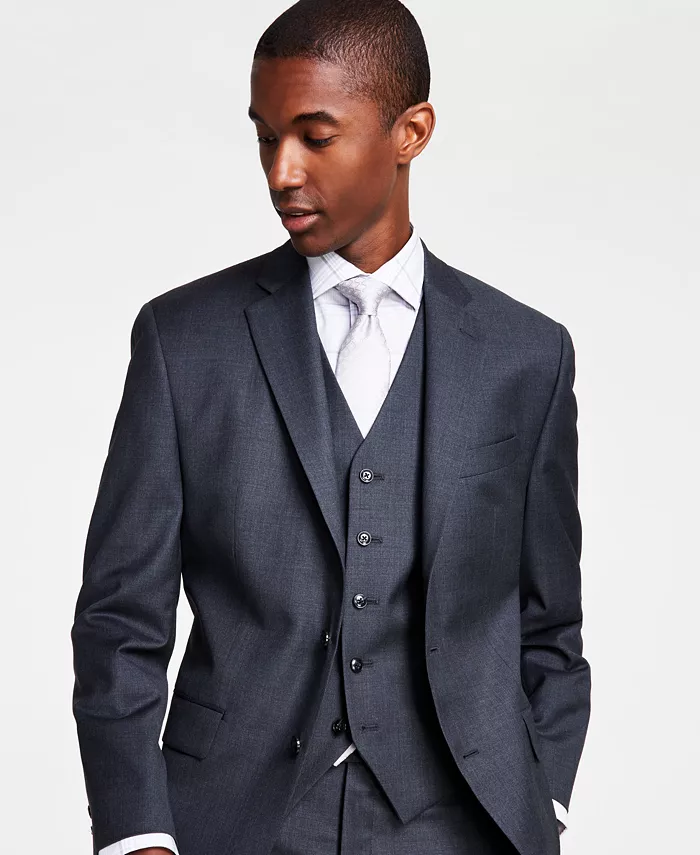 Alfani Michael Kors Men's Classic-Fit Wool-Blend Stretch Solid Suit Jacket Men's Fashion & Accessories