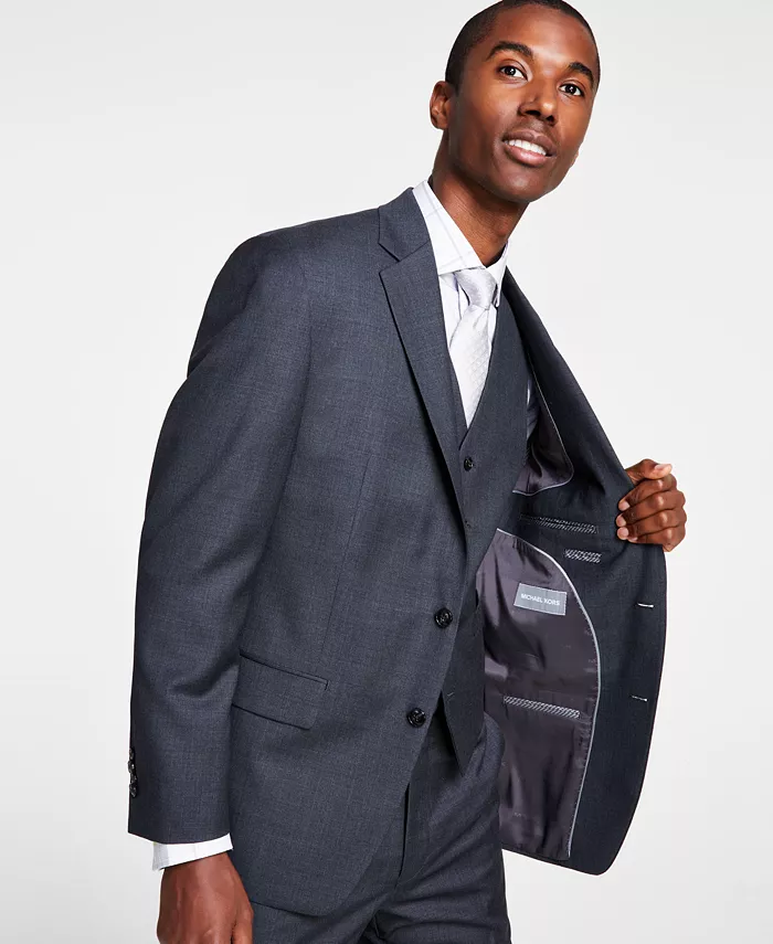 Alfani Michael Kors Men's Classic-Fit Wool-Blend Stretch Solid Suit Jacket Men's Fashion & Accessories