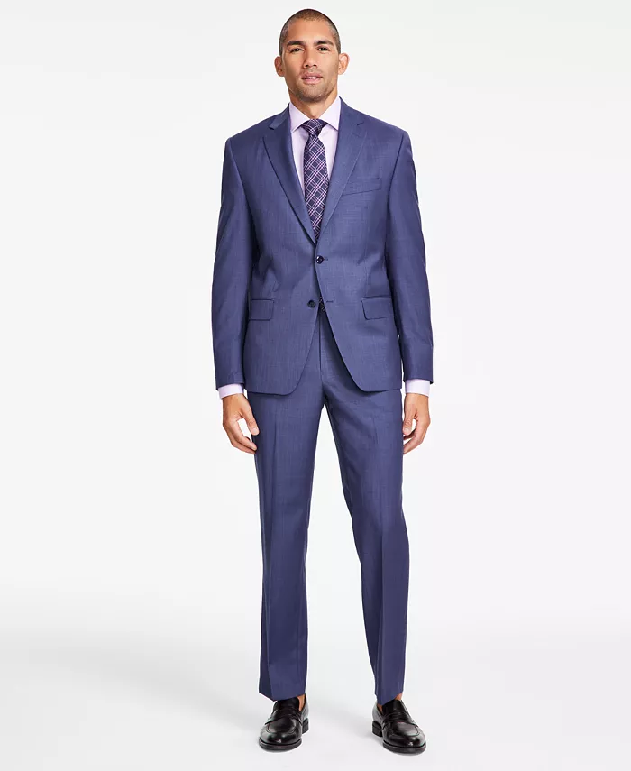 Alfani Michael Kors Men's Classic-Fit Wool-Blend Stretch Solid Vested Suit Separates Men's Fashion & Accessories