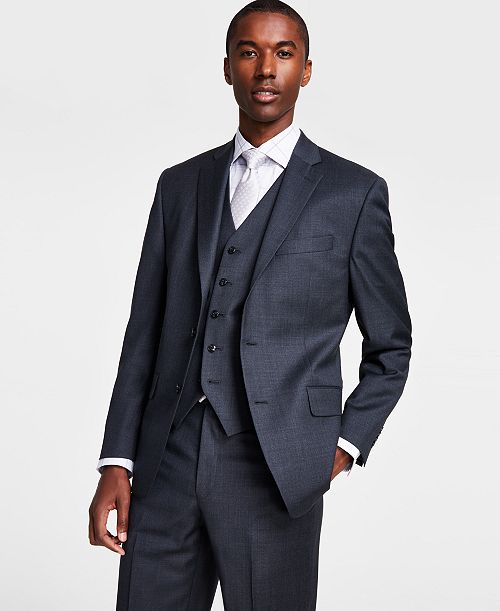 alfani Michael Kors Men's Classic-Fit Wool-Blend Stretch Solid Suit Jacket Men's Fashion & Accessories