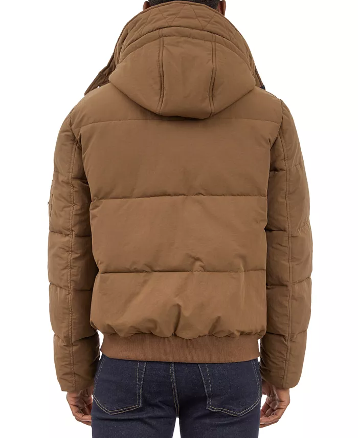Alfani Michael Kors Men's Crinkle Nylon Heavy Short Snorkel Coat Men's Fashion & Accessories