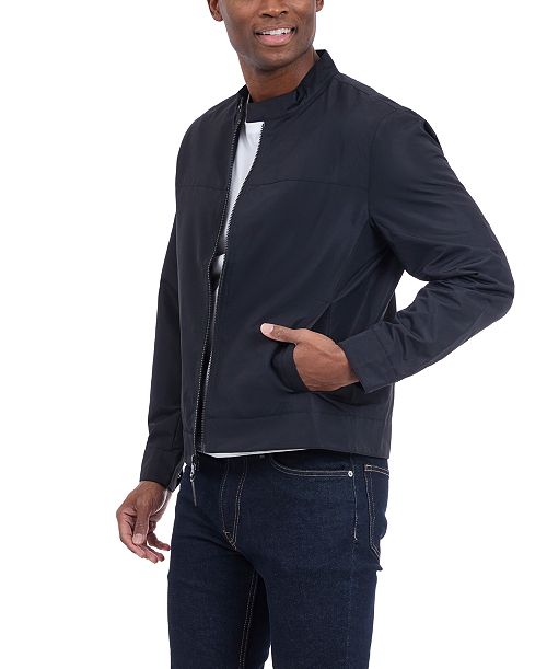 alfani Michael Kors Men's Lightweight Moto Jacket Men's Fashion & Accessories