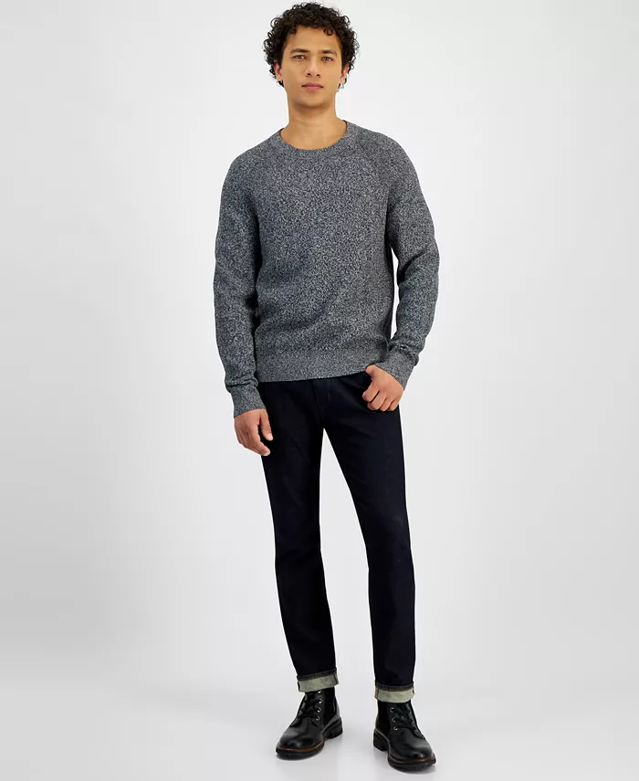Alfani Michael Kors Men's Modern-Fit Textured Mouliné Sweater Men's Fashion & Accessories