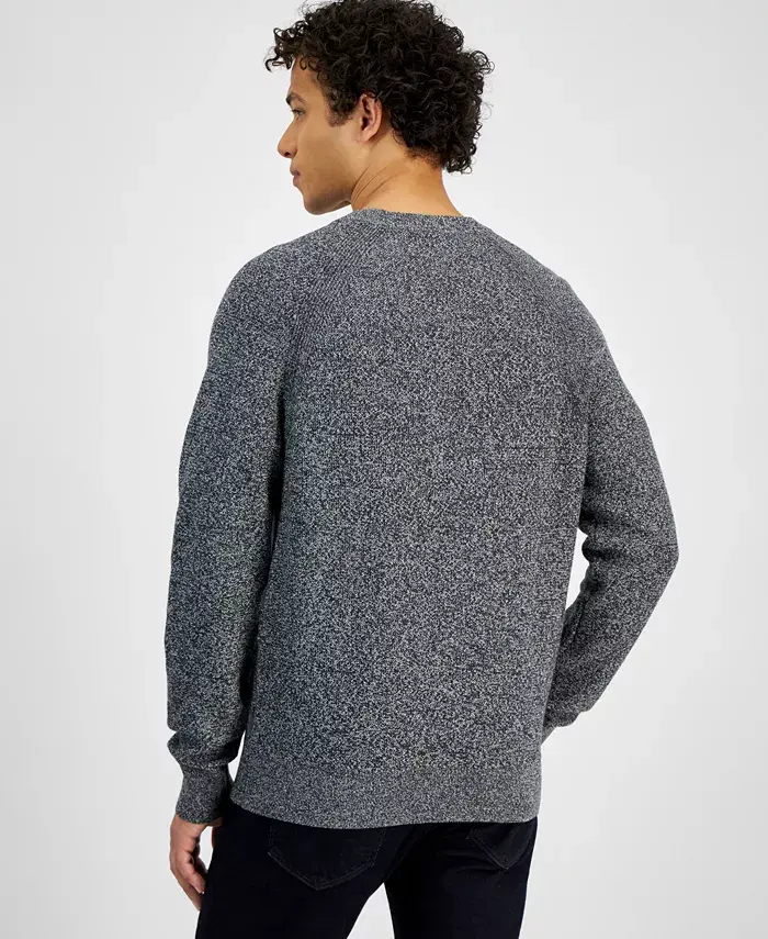 Alfani Michael Kors Men's Modern-Fit Textured Mouliné Sweater Men's Fashion & Accessories