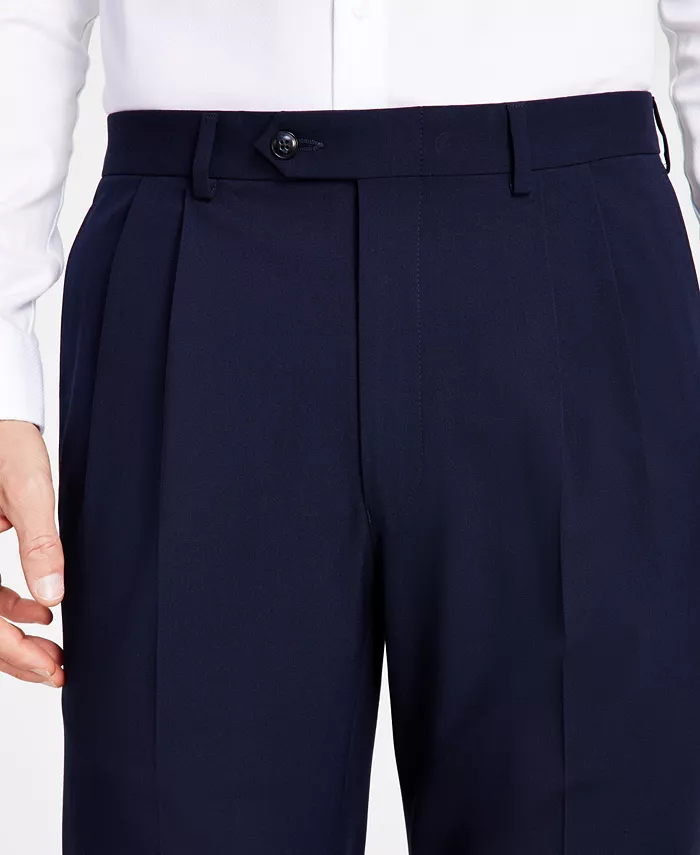 Alfani Michael Kors Men's Pleated Solid Classic Fit Pants Men's Fashion & Accessories