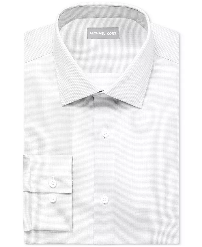 Alfani Michael Kors Men's Regular Fit Airsoft Stretch Ultra Wrinkle Free Dress Shirt Men's Fashion & Accessories