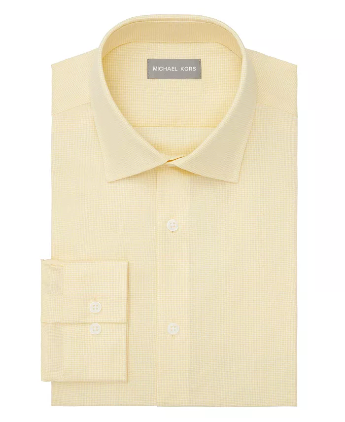 Alfani Michael Kors Men's Regular Fit Comfort Stretch Dress Shirt Men's Fashion & Accessories