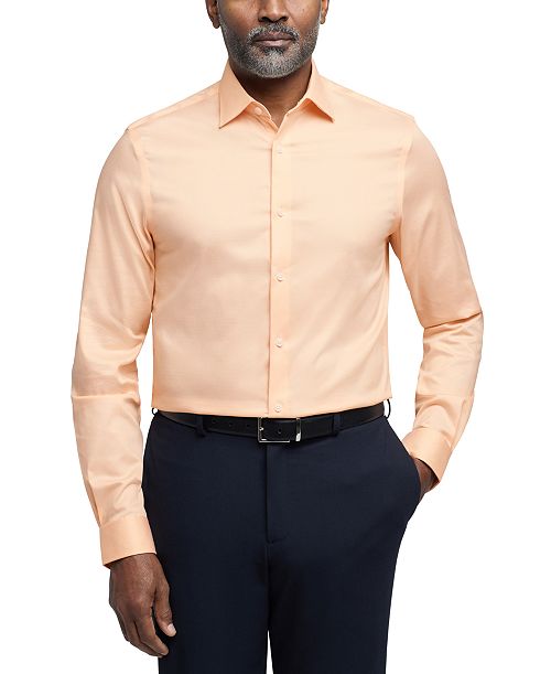 alfani Michael Kors Men's Regular Fit Comfort Stretch Dress Shirt Men's Fashion & Accessories