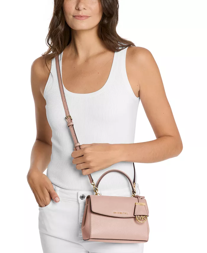 Alfani MICHAEL Michael Kors Ava Leather Crossbody Bag Handbags Purses & Accessories