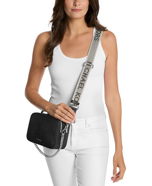 alfani MICHAEL Michael Kors Bryant Medium Double Zip Chain Camera Nylon Crossbody Handbags Purses & Accessories