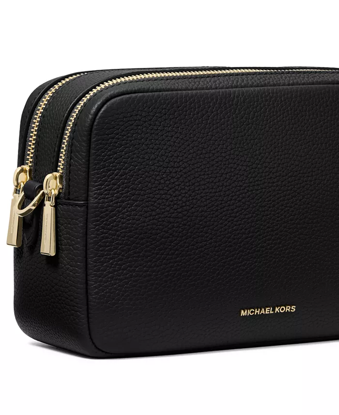 Alfani MICHAEL Michael Kors Bryant Medium Leather Double Zip Chain Camera Crossbody Handbags Purses & Accessories