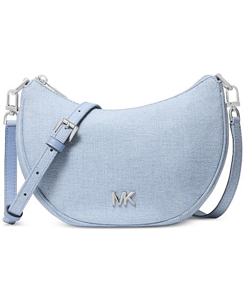 alfani MICHAEL Michael Kors Kyla Small Hazy Blue Convertible Crossbody Handbags Purses & Accessories
