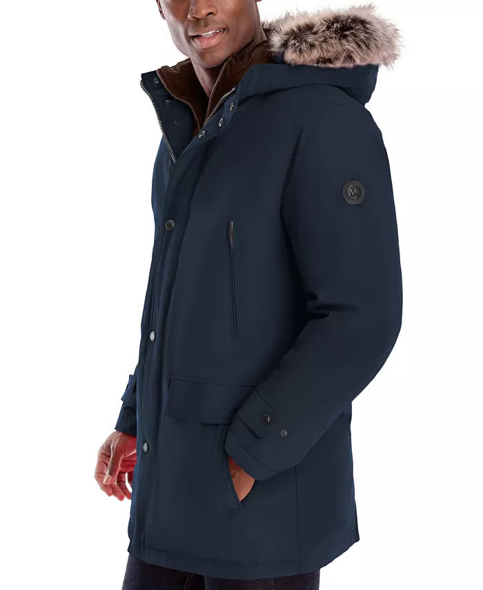 Alfani MICHAEL Michael Kors Michael Kors Men's Hooded Bib Snorkel Parka Created For Macy's Men's Fashion & Accessories