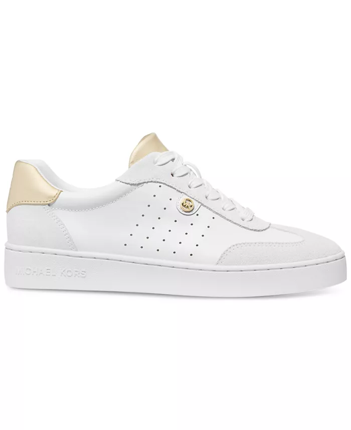 Alfani MICHAEL Michael Kors Scotty Leather Lace-up Sneakers Women's Fashion Shoes & Accessories