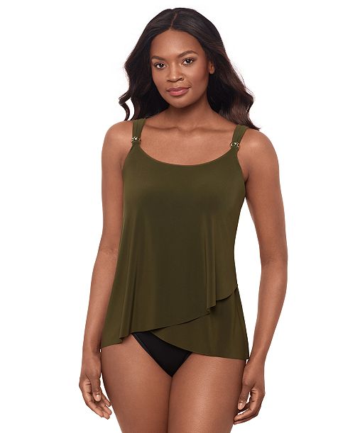 alfani Miraclesuit Razzle Dazzle Tankini Top & Bottoms Women's Fashion Shoes & Accessories