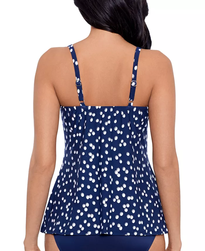 Alfani Miraclesuit Women's Luminare Love Knot Underwire Tankini Top Women's Fashion Shoes & Accessories