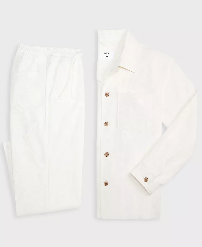 Alfani Mode Of One Men's Embroidered Shirt & Pants Exclusively At Macy's Men's Fashion & Accessories
