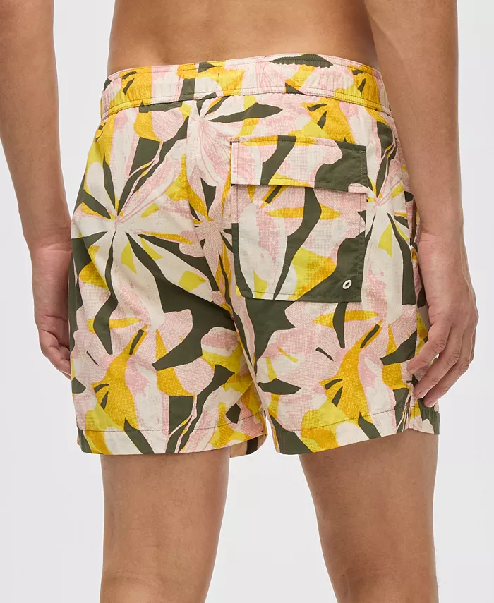 Alfani Mode Of One Men's Floral Tones Regular-Fit Printed Swim Trunks Exclusively At Macy's Men's Fashion & Accessories