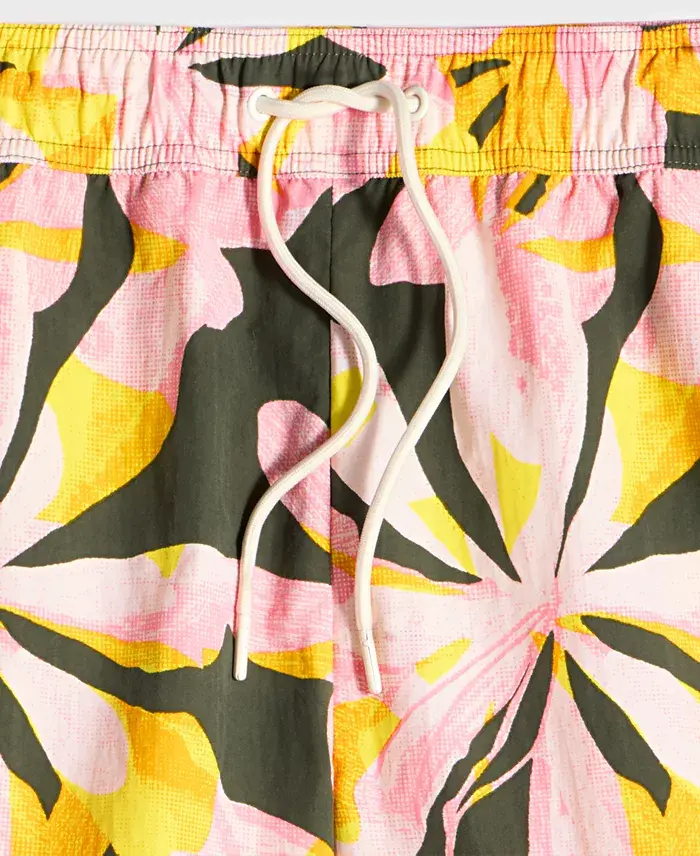 Alfani Mode Of One Men's Floral Tones Regular-Fit Printed Swim Trunks Exclusively At Macy's Men's Fashion & Accessories