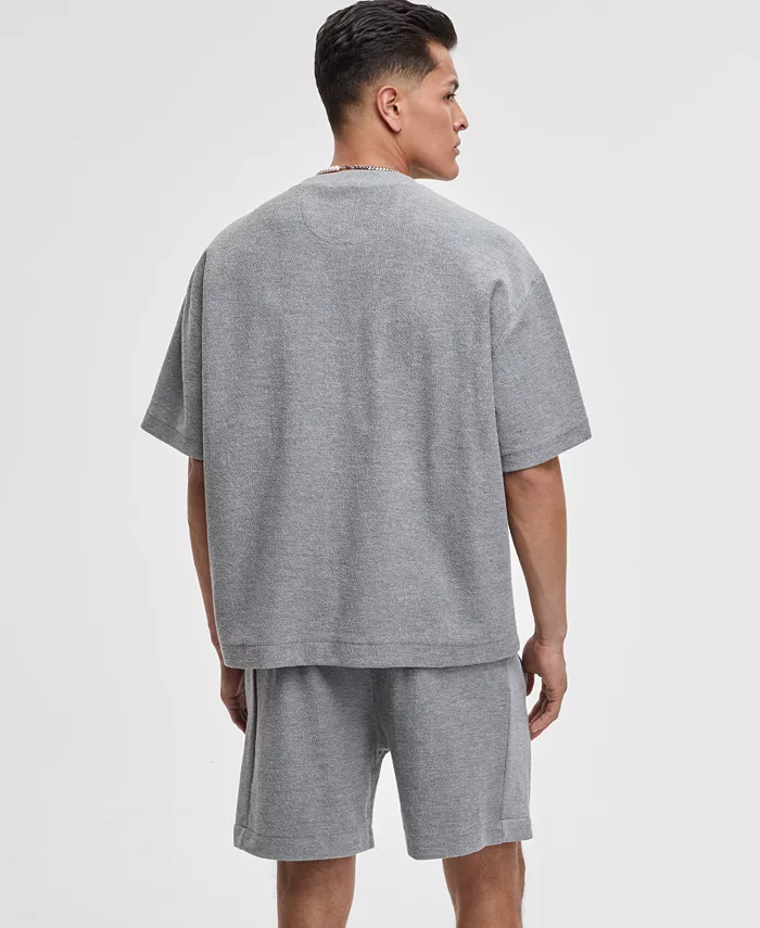 Alfani Mode Of One Men's Oversized-Fit Textured Sweatshirt Exclusively At Macy's Men's Fashion & Accessories