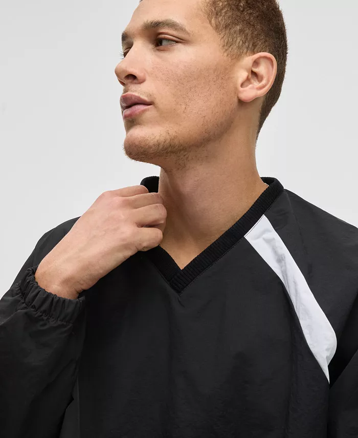 Alfani Mode Of One Men's Pieced Pullover Track Jacket Exclusively At Macy's Men's Fashion & Accessories