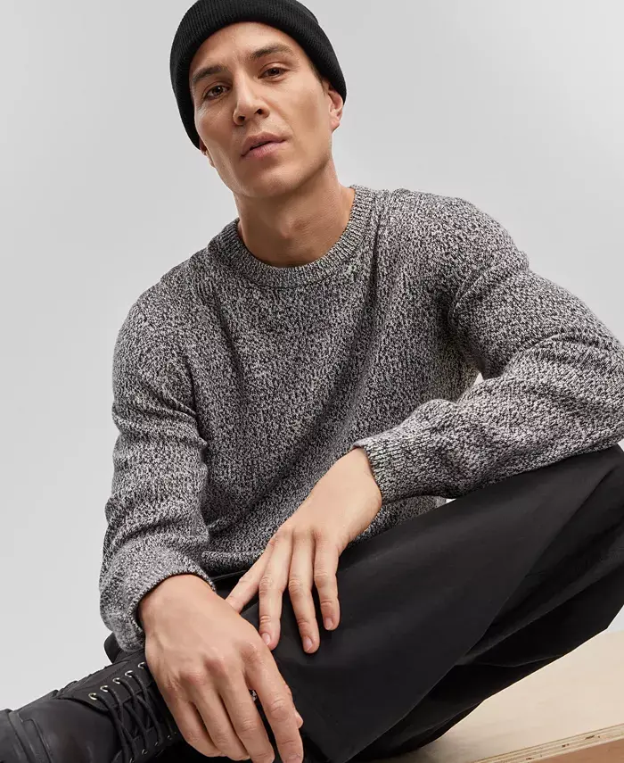 Alfani Mode Of One Men's Regular-Fit Marled-Knit Sweater Created For Macy's Men's Fashion & Accessories