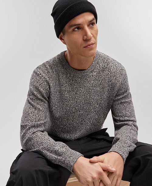 alfani Mode of One Men's Regular-Fit Marled-Knit Sweater Created for Macy's Men's Fashion & Accessories