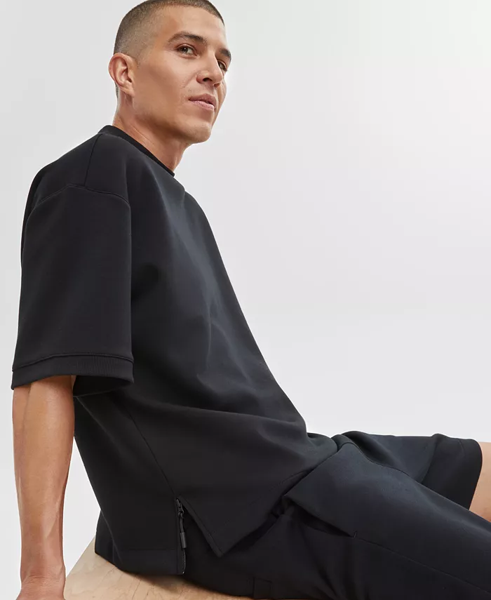 Alfani Mode Of One Men's Regular-Fit Short-Sleeve Sweatshirt & Pull-On Track Shorts Created For Macy's Men's Fashion & Accessories