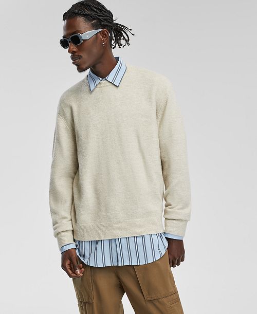 alfani Mode of One Men's Relaxed-Fit Cozy Sweater Created for Macy's Men's Fashion & Accessories