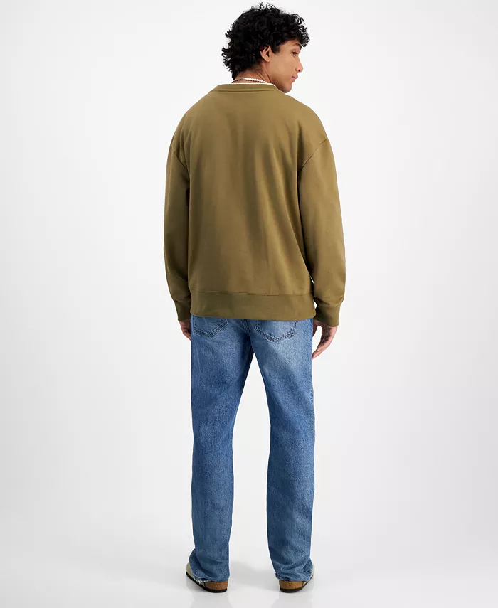 Alfani Mode Of One Men's Relaxed-Fit Fleece Sweatshirt Created For Macy's Men's Fashion & Accessories