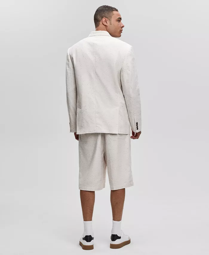 Alfani Mode Of One Men's Relaxed-Fit Speckled Textured Blazer & Shorts Exclusively At Macy's Men's Fashion & Accessories