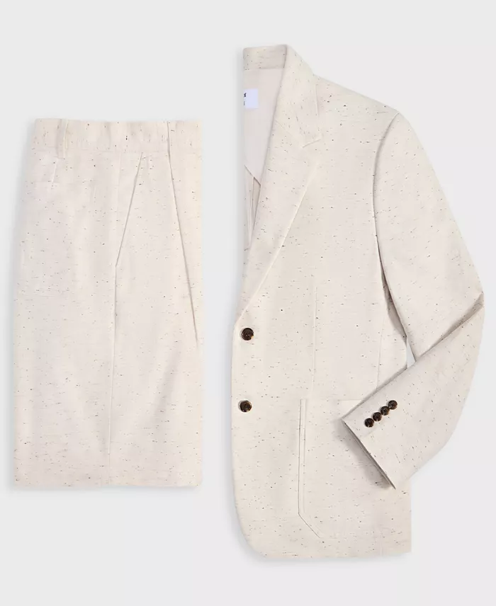 Alfani Mode Of One Men's Relaxed-Fit Speckled Textured Blazer & Shorts Exclusively At Macy's Men's Fashion & Accessories