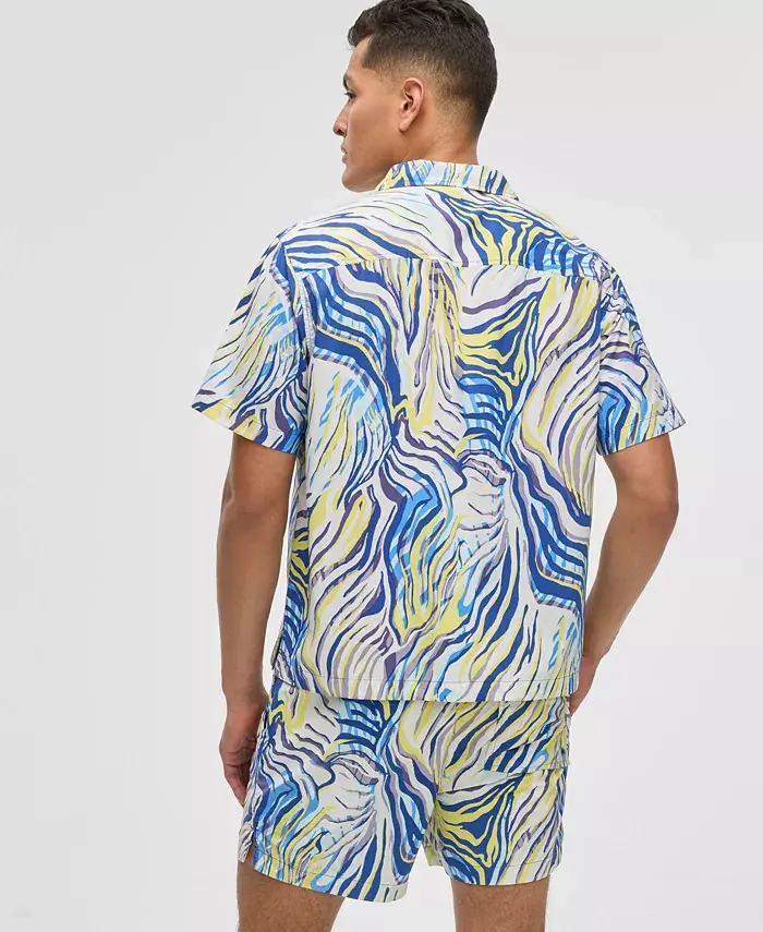 Alfani Mode Of One Men's Retro Wave Textured Shirt Exclusively At Macy's Men's Fashion & Accessories