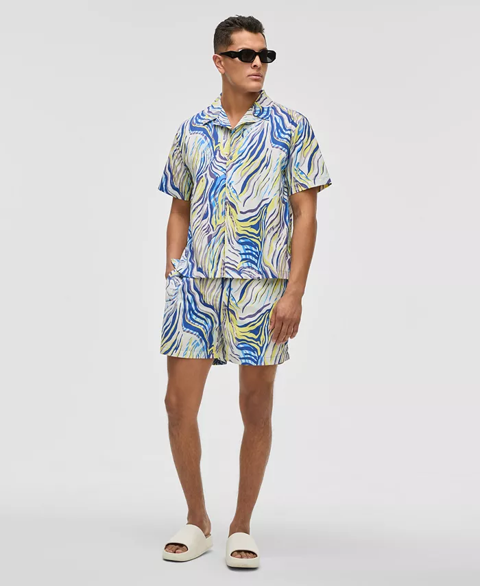 Alfani Mode Of One Men's Retro Wave Textured Shirt Exclusively At Macy's Men's Fashion & Accessories