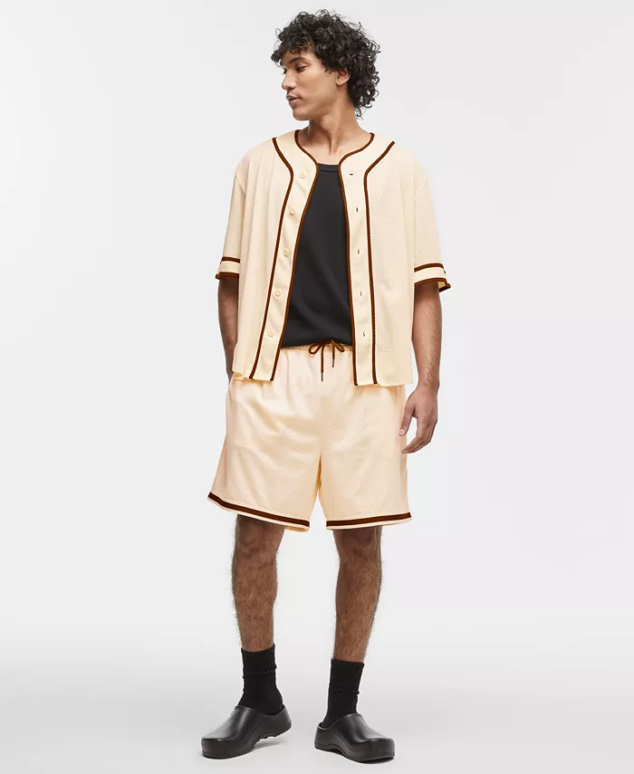Alfani Mode Of One Men's Short-Sleeve Logo Baseball Shirt Exclusively At Macy's Men's Fashion & Accessories