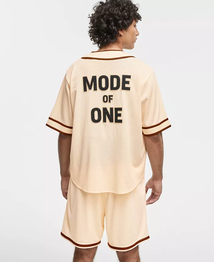 Alfani Mode Of One Men's Short-Sleeve Logo Baseball Shirt Exclusively At Macy's Men's Fashion & Accessories