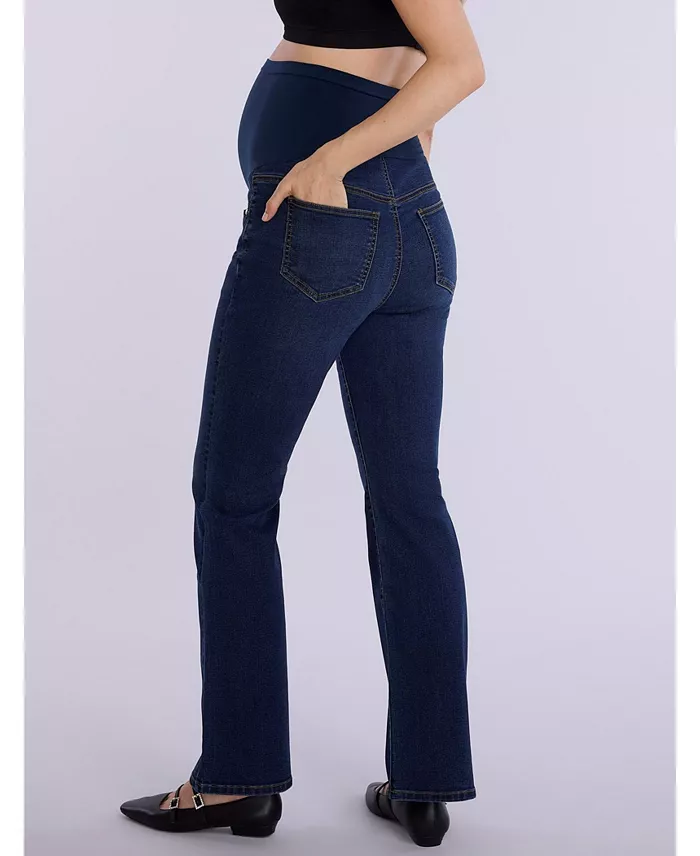 Alfani Motherhood Maternity Maternity Super Stretch Secret Fit Over The Belly Bootcut Jeans - Motherhood Women's Fashion Shoes & Accessories
