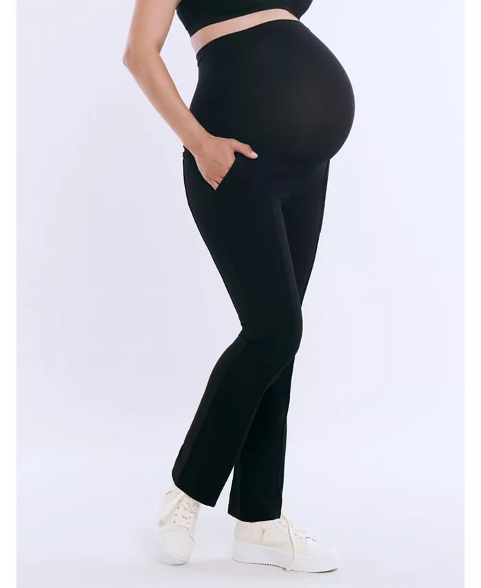 Alfani Motherhood Maternity Women's Mia Secret Fit Over The Belly Slim Straight Leg Pant - Motherhood Maternity Women's Fashion Shoes & Accessories