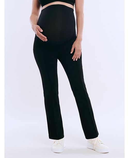 alfani Motherhood Maternity Women's Mia Secret Fit Over the Belly Slim Straight Leg Pant - Motherhood Maternity Women's Fashion Shoes & Accessories