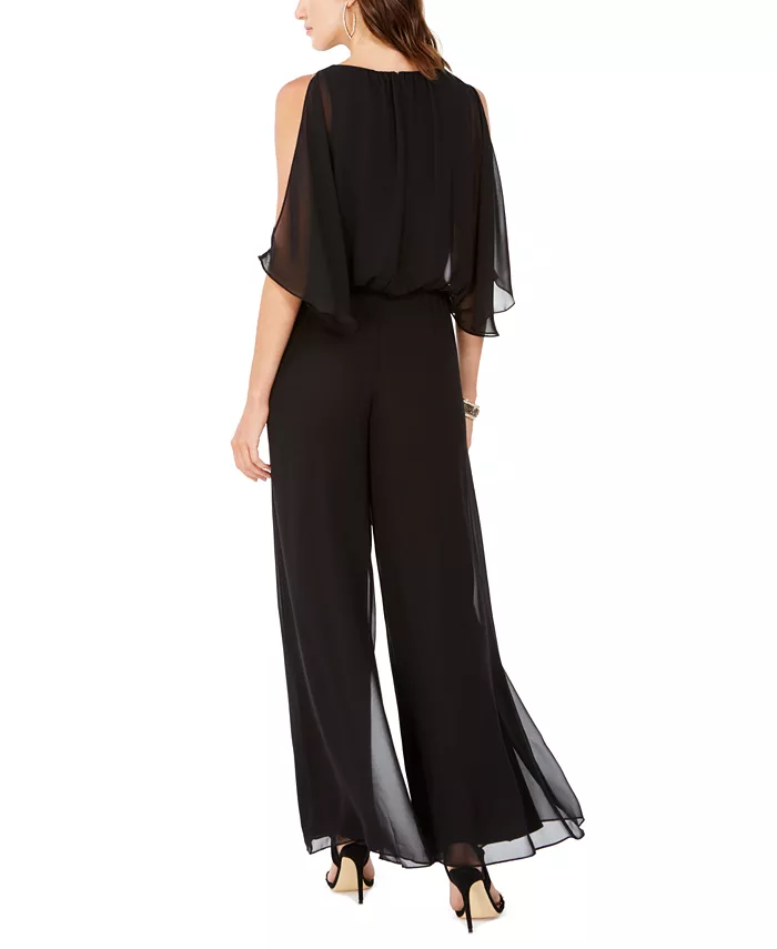 Alfani MSK Blouson Jumpsuit Women's Fashion Shoes & Accessories