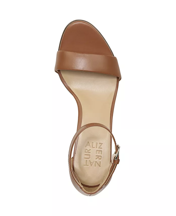Alfani Naturalizer Ankle Strap Buckles Leather Dress Sandals Women's Fashion Shoes & Accessories