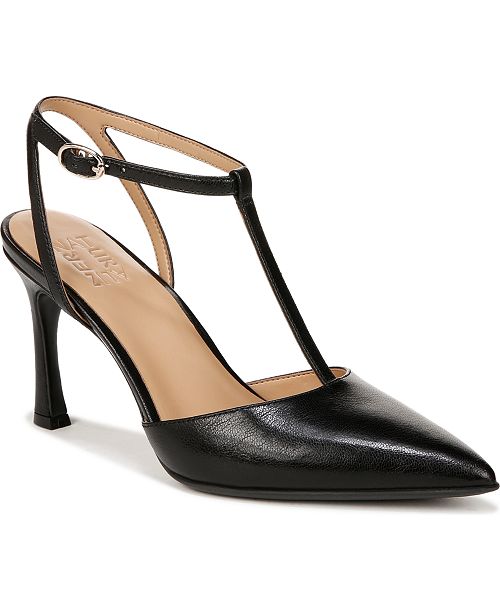 alfani Naturalizer Women's Astrid T-Strap Pointed Toe Dress Pumps Women's Fashion Shoes & Accessories