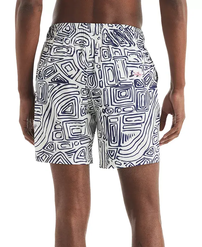 Alfani Nautica Beach Boys X Men's Quick-Dry Wood-Grain Swim Trunks Men's Fashion & Accessories
