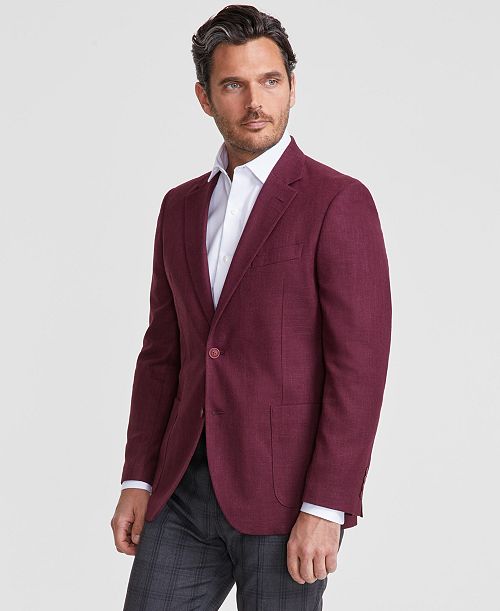 alfani Nautica Men Modern-Fit Active Stretch Structure Weave Sport Coat Men's Fashion & Accessories