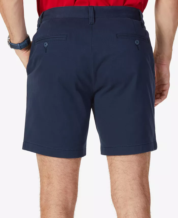 Alfani Nautica Men's Classic-Fit Stretch Flat-Front 6" Chino Deck Shorts Men's Fashion & Accessories