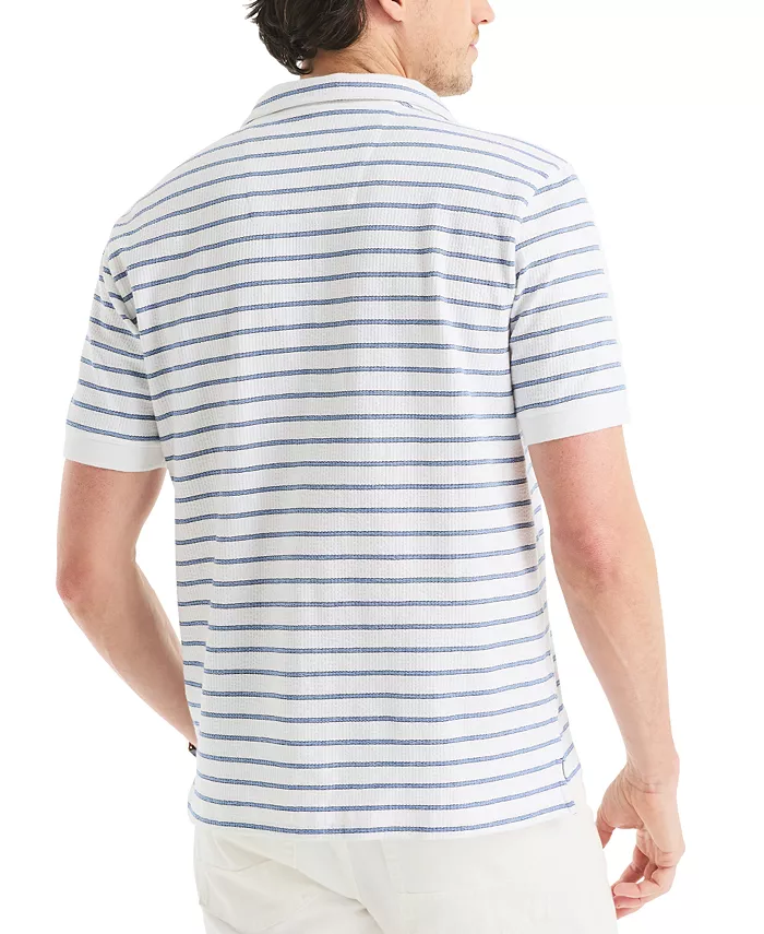 Alfani Nautica Men's Classic-Fit Stripe Seersucker Polo Shirt Men's Fashion & Accessories