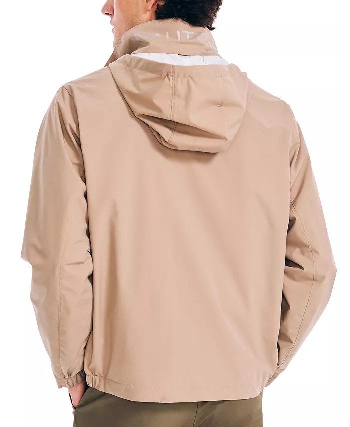Alfani Nautica Men’s Classic Rainbreaker Hooded Zip-Front Lightweight Jacket Men's Fashion & Accessories