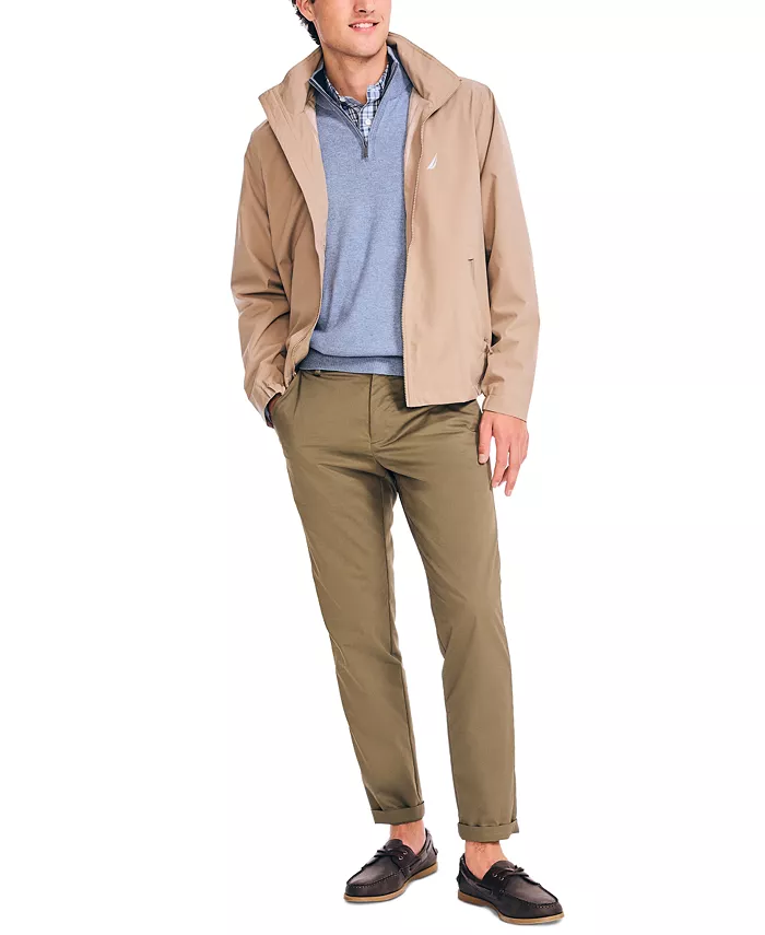 Alfani Nautica Men’s Classic Rainbreaker Hooded Zip-Front Lightweight Jacket Men's Fashion & Accessories