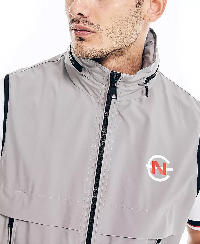 Alfani Nautica Men's Competition Zip-Front Lightweight Water-Resistant Vest Men's Fashion & Accessories
