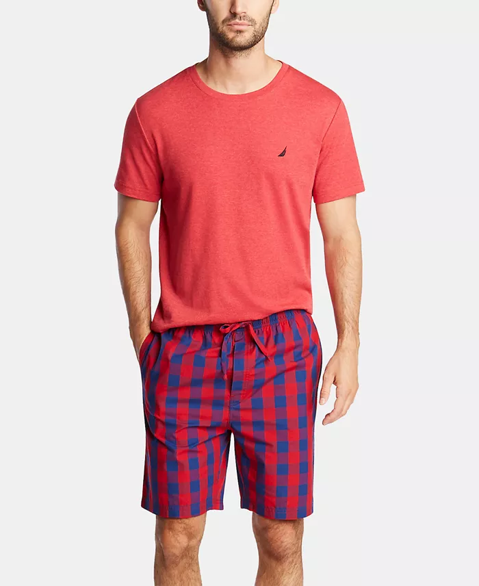 Alfani Nautica Men's Cotton Plaid Pajama Shorts Men's Fashion & Accessories